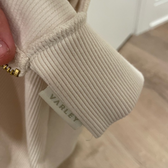 Varley Cream Side Zip Sweatshirt - Picture 6 of 12